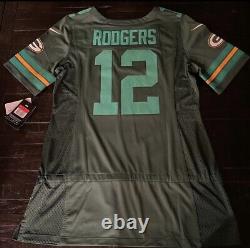 Nike Green Bay Packers Aaron Rodgers Dress Jersey BRAND NEW Womens Size Large