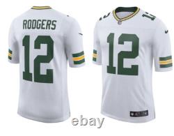 Nike Green Bay Packers Aaron Rodgers NFL Sewn On Field Dry Fit Jersey Men XL New