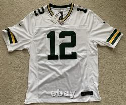 Nike Green Bay Packers Aaron Rodgers NFL Sewn On Field Dry Fit Jersey Men XL New