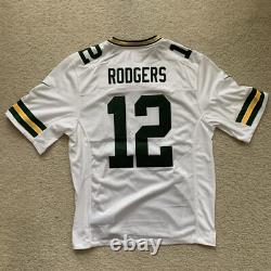 Nike Green Bay Packers Aaron Rodgers NFL Sewn On Field Dry Fit Jersey Men XL New