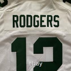 Nike Green Bay Packers Aaron Rodgers NFL Sewn On Field Dry Fit Jersey Men XL New