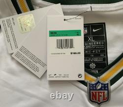 Nike Green Bay Packers Aaron Rodgers NFL Sewn On Field Dry Fit Jersey Men XL New