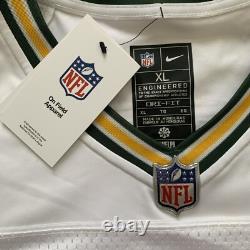 Nike Green Bay Packers Aaron Rodgers NFL Sewn On Field Dry Fit Jersey Men XL New