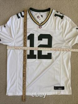 Nike Green Bay Packers Aaron Rodgers NFL Sewn On Field Dry Fit Jersey Men XL New