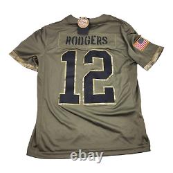 Nike Green Bay Packers Aaron Rodgers Salute To Service Jersey NWT Size Medium