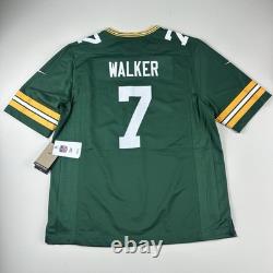 Nike Green Bay Packers Jersey NFL Licensed Quay Walker Men's XL Green NWT