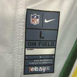 Nike Green Bay Packers Jordan Love #10 NFL Football Jersey, White, Mens L