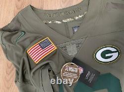 Nike Green Bay Packers Salute To Service Aaron Rodgers Jersey Military Veteran M