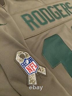 Nike Green Bay Packers Salute To Service Aaron Rodgers Jersey Military Veteran M