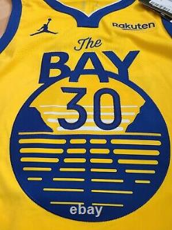 Nike Jordan Golden State Warriors Stephen Curry Bay Statement Jersey Authentic