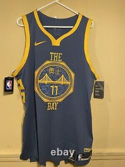 Nike Klay Thompson Golden State Warriors The Bay Jersey Sz 52 XL