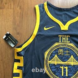 Nike Klay Thompson The Bay City VaporKnit Authentic Jersey Sz 52 XL AH6209-430