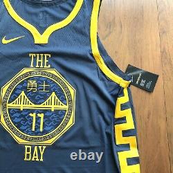 Nike Klay Thompson The Bay City VaporKnit Authentic Jersey Sz 52 XL AH6209-430