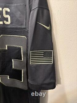 Nike Men's Aaron Jones Green Bay Packers Salute to Service Jersey Black Sz 3XL