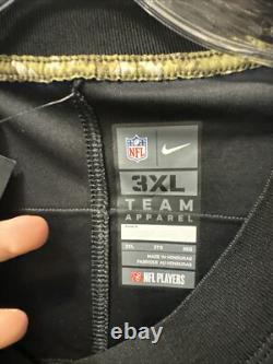 Nike Men's Aaron Jones Green Bay Packers Salute to Service Jersey Black Sz 3XL