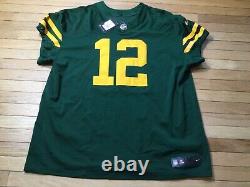 Nike Men's Green Bay Packers Aaron Rodgers #12 Football NFL Jersey Size 60 NWTs