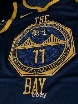 Nike Men's Size L 48 Klay Thompson The Bay City Vaporknit Jersey AH6209-430