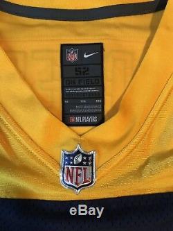 Nike Mens Aaron Rodgers Elite Jersey Sz 52 2XL Green Bay Packers Alternate Navy