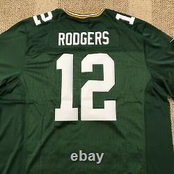 Nike Mens Football Jersey NFL Green Bay Packers #12 Rodgers Green Size 3XL