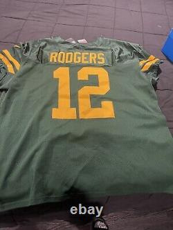 Nike Mens Green Bay Packers Aaron Rodgers #12 Football-NFL Jersey Size 60