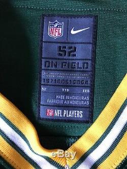 Nike Mens Green Bay Packers Aaron Rodgers Elite Home Jersey Size 52 Authentic