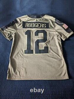 Nike Mens NFL Green Bay Rodgers Salute to Service Football Jersey #12 NWT