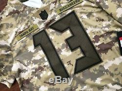 Nike Mike Evans Tampa Bay Buccaneers Elite Salute to Service Jersey Men's Large