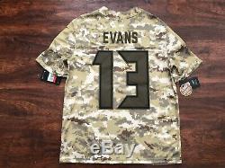 Nike Mike Evans Tampa Bay Buccaneers Elite Salute to Service Jersey Men's Large