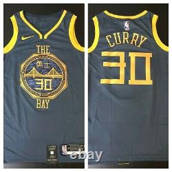 Nike NBA Golden State Warriors Steph Curry City Edition Bay CNY LNY Jersey M 44