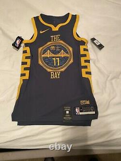 Nike NBA Klay Thompson The Bay City VaporKnit Authentic Jersey Sz 40 AH6209-430