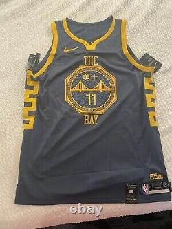 Nike NBA Klay Thompson The Bay City VaporKnit Authentic Jersey Sz 52 AH6209-430