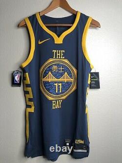 Nike NBA Klay Thompson The Bay City VaporKnit Authentic Jersey Sz M AH6209-430