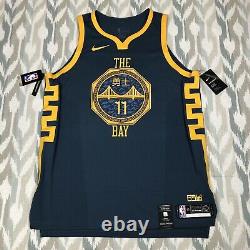 Nike NBA Klay Thompson The Bay City VaporKnit Authentic Mens Jersey Size 52 XL