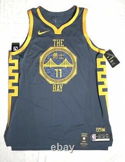 Nike NBA Klay Thompson The Bay City VaporKnit Jersey Sz 52 Authentic AH6209-430