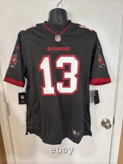 Nike NFL Football Tampa Bay Buccaneers WR Mike Evans #13 Pewter Game Jersey L