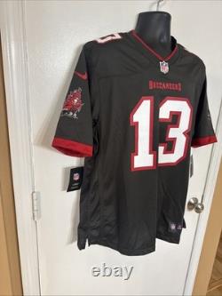Nike NFL Football Tampa Bay Buccaneers WR Mike Evans #13 Pewter Game Jersey L