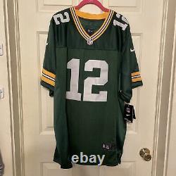 Nike NFL Green Bay Packers #12 Aaron Rodgers Men's Jersey Size 48