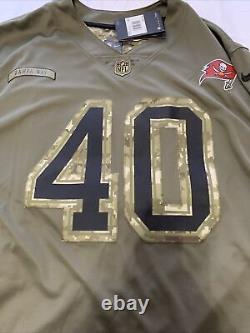 Nike NFL Salute to Service Jersey Mens 3XL Tampa Bay Buccaneers #40 Alstott NWT