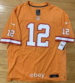 Nike NFL Tampa Bay Buccaneers Tom Brady Creamsicle Orange XXL Game Jersey NWT