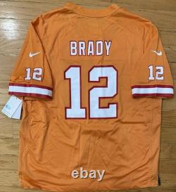 Nike NFL Tampa Bay Buccaneers Tom Brady Creamsicle Orange XXL Game Jersey NWT