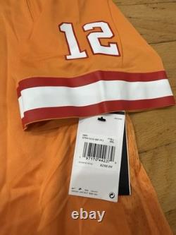 Nike NFL Tampa Bay Buccaneers Tom Brady Creamsicle Orange XXL Game Jersey NWT