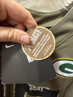 Nike New Green Bay Packers Bart Starr Salute To Service Camo Jersey Sz S