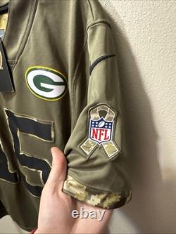 Nike New Green Bay Packers Bart Starr Salute To Service Camo Jersey Sz S