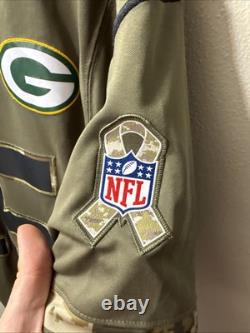 Nike New Green Bay Packers Bart Starr Salute To Service Camo Jersey Sz S