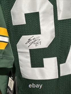 Nike On Field Eddie Lacy #27 Signed Green Bay Packers Jersey Size 44 Autograph