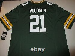 Nike On Field Green Bay Packers Charles Woodson NFL Football Jersey 2XL NEW