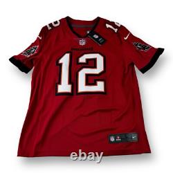 Nike On Field Men's Tampa Bay Buccaneers Tom Brady #12 Jersey Red Size Large NWT