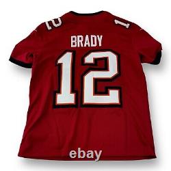 Nike On Field NWT Tampa Bay Buccaneers Tom Brady #12 Stitched Jersey Medium Red