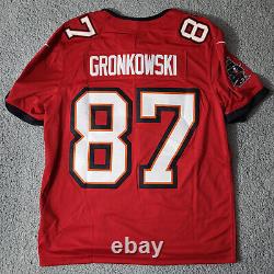 Nike Rob Gronkowski 87 Tampa Bay Buccaneers Men's Large Red Vapor Limited Jersey