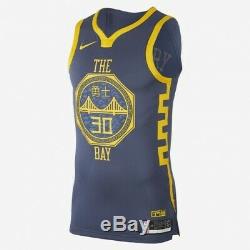 Nike Steph Curry The Bay City Edition Authentic Jersey AH6209-427 $200 Sz 52 XL